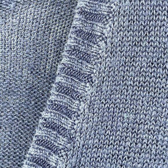 EILEEN FISHER Sweater XL Organic Linen Boxy V-Neck Pullover Jumper Blue - Picture 6 of 11